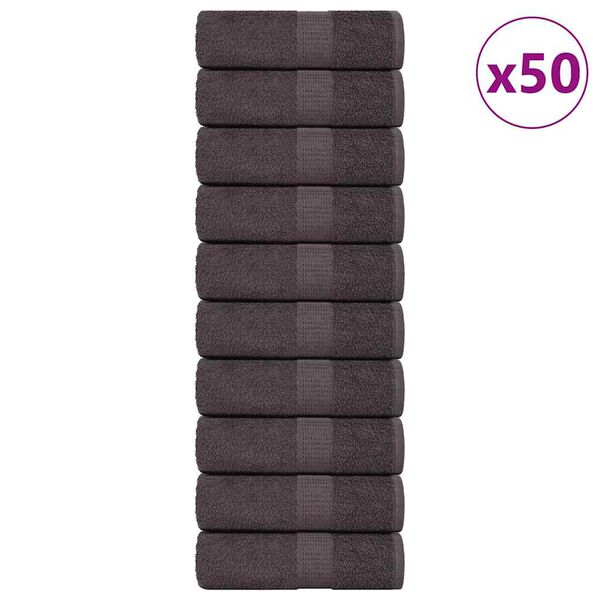 vidaXL Ručn&iacute;ky pro hosty FROGN 50 ks antracitov&eacute; 30x50 cm 360 g/m&sup2;