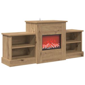 vidaXL Elektrick&yacute; krb Dub artisan 110 x 30 x 50 cm Kompozitn&iacute; dřevo