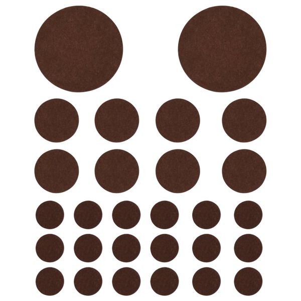 vidaXL Plstěné chrániče podlahy 72 ks