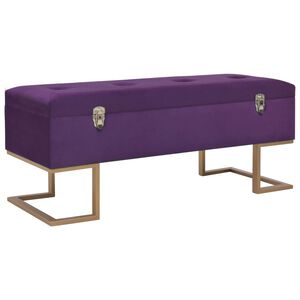 vidaXL Lavice s &uacute;ložn&yacute;m prostorem 105 cm fialov&aacute; samet