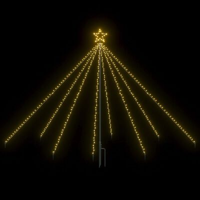 vidaXL LED vánoční vodopád světelný strom dovnitř i ven 400 LED 2,5 m