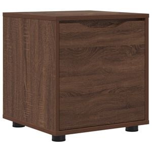 vidaXL Koupelnov&aacute; skř&iacute;ň 40,5 x 40 x 44 cm Kompozitn&iacute; dřevo Hněd&yacute; dub
