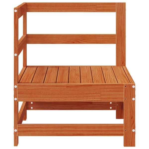 vidaXL Zahradn&iacute; rohov&aacute; sedačka Masivn&iacute; borovice Voskově Hněd&aacute;