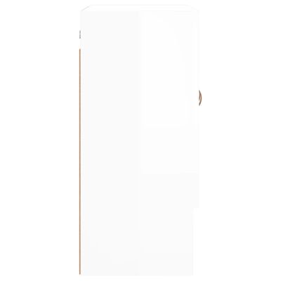 vidaXL Nástěnná skříňka bílá s vysokým leskem 60 x 31 x 70 cm kompozit
