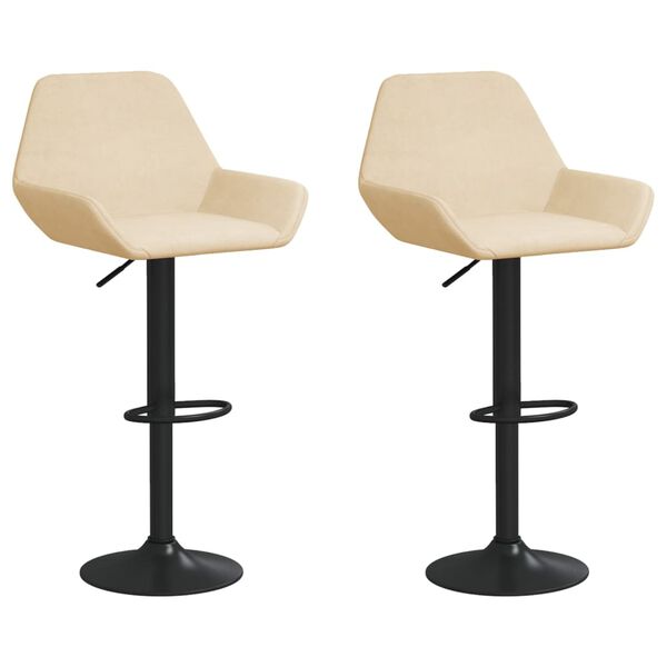 vidaXL Barov&eacute; židle 2 ks kr&eacute;mov&eacute; samet