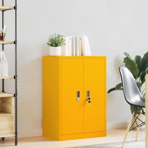 vidaXL &Uacute;ložn&aacute; skř&iacute;ňka s &uacute;loži&scaron;těm Hořčicově žlut&aacute; 60 x 40 x 90 cm