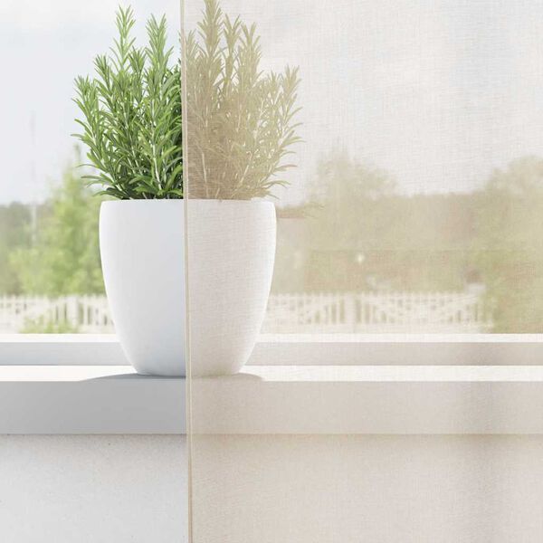 vidaXL Voálové závěsy s průchodkami 2 ks krémové 140x300 cm