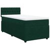 vidaXL Box spring postel s matrac&iacute; tmavě zelen&aacute; 90x190 cm samet