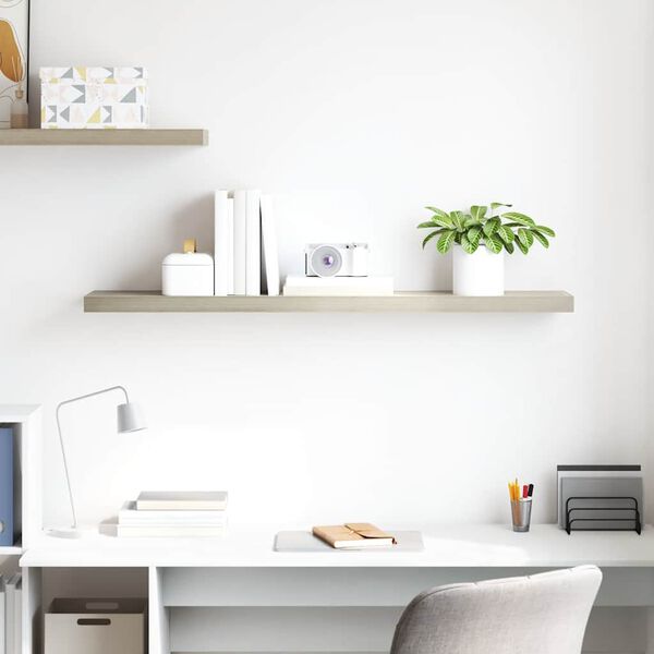 vidaXL Plovouc&iacute; n&aacute;stěnn&aacute; police dub 120 x 23,5 x 3,8 cm MDF