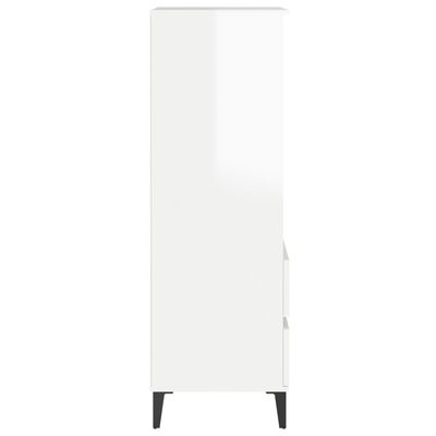 vidaXL Skříň highboard bílá s vysokým leskem 40 x 36 x 110 cm kompozit