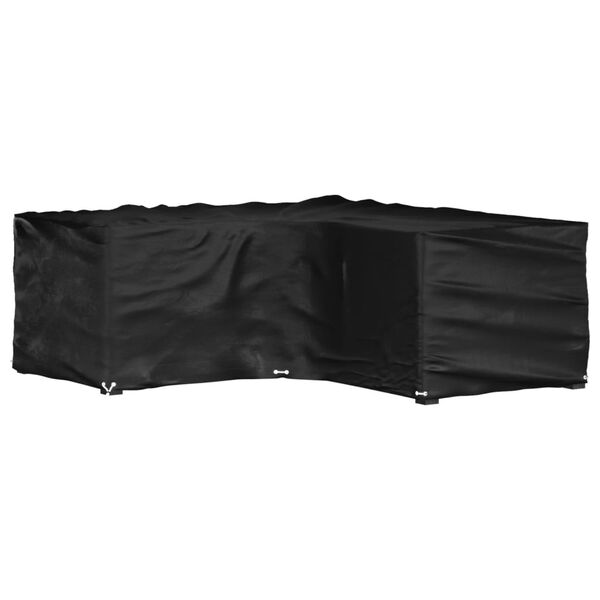 vidaXL Plachta na zahradní nábytek tvar L 16 oček 215 x 215 x 70 cm