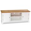 vidaXL TV stolek 120 x 35 x 48 cm masivn&iacute; dubov&eacute; dřevo