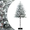 vidaXL Uměl&yacute; Skl&aacute;dac&iacute; V&aacute;nočn&iacute; Strom 120 cm PVC a kov Zelen&aacute; a b&iacute;l&aacute;