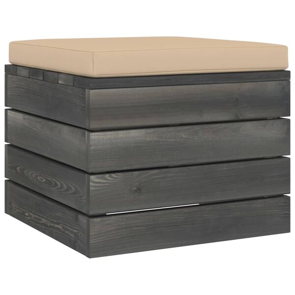 vidaXL 11d&iacute;ln&aacute; zahradn&iacute; sedac&iacute; souprava z palet + podu&scaron;ky borov&eacute; dřevo