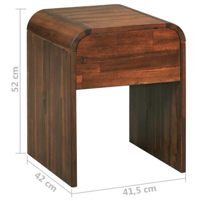 vidaXL Noční stolek 41,5 x 42 x 52 cm z masivního akáciového dřeva