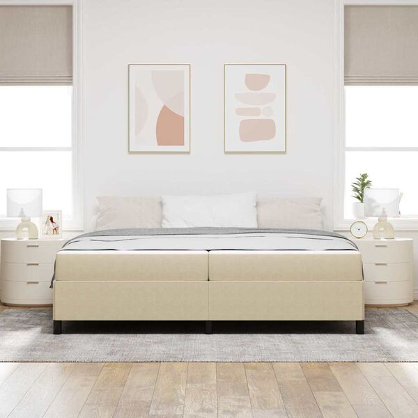 vidaXL R&aacute;m postele s matrac&iacute; Světle zelen&aacute; &scaron;ed&aacute; 200 x 200 cm textil