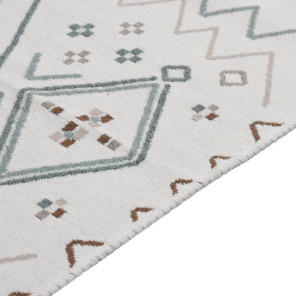 vidaXL Koberec b&eacute;žovomodr&yacute; 100 x 200 cm bavlna