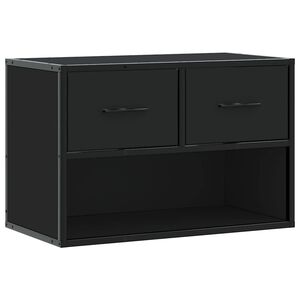 vidaXL TV skř&iacute;ňka čern&aacute; 60 x 31 x 39,5 cm kompozitn&iacute; dřevo a kov