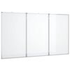 vidaXL Magnetick&aacute; tabule rozkl&aacute;dac&iacute; 120 x 100 x 1,7 cm hlin&iacute;k