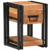 vidaXL Nočn&iacute; skř&iacute;ňka 2 pcs Hněd&aacute; 30 x 30 x 40 cm Masivn&iacute; ak&aacute;tov&eacute; dřevo