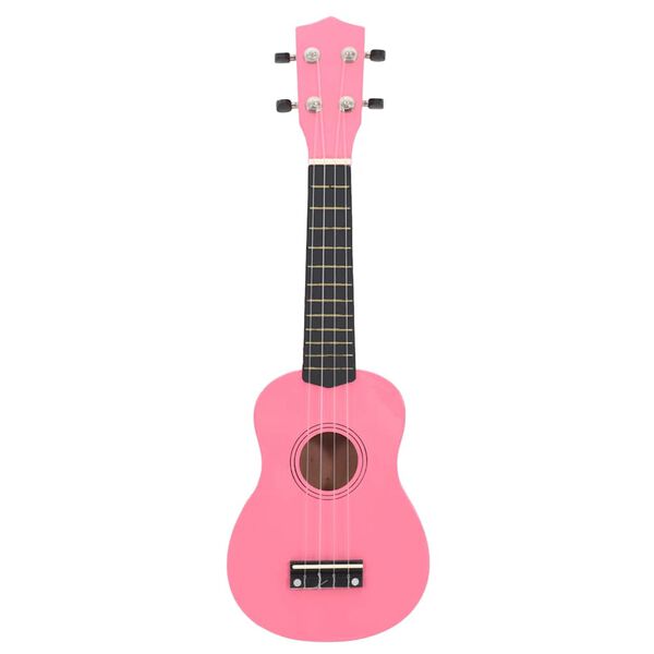 vidaXL Set soprano ukulele s obalem pro děti růžov&eacute; 23"