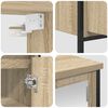 vidaXL 2d&iacute;ln&yacute; set koupelnov&eacute;ho n&aacute;bytku dub sonoma kompozitn&iacute; dřevo