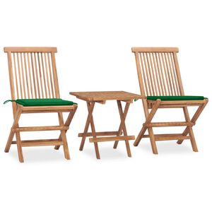 vidaXL 3d&iacute;ln&yacute; skl&aacute;dac&iacute; zahradn&iacute; j&iacute;deln&iacute; set s podu&scaron;kou masivn&iacute; teak