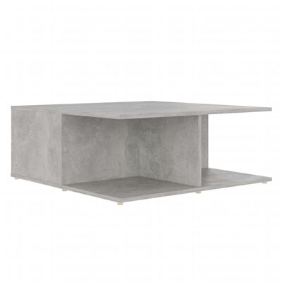 vidaXL Konferenční stolek betonově šedý 80 x 80 x 31 cm dřevotříska