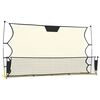 vidaXL Fotbalov&yacute; rebounder čern&yacute; a žlut&yacute; 183 x 85 x 120 cm polyester