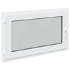 vidaXL Okeno do suter&eacute;nu RISOR 100 x 70 cm PVC a sklo B&iacute;l&aacute;