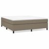 vidaXL Box spring postel s matrac&iacute; taupe 160x200 cm textil