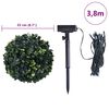 vidaXL Umělé buxus koule s LED světly 2 ks zelené 22 cm