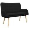 vidaXL Sofa pro dvě osoby Čern&aacute; 115 x 61 x 87 cm Boucl&eacute;