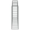 vidaXL Klenut&eacute; gabionov&eacute; ko&scaron;e 14ks 200x30x100/120cm pozinkovan&eacute; železo