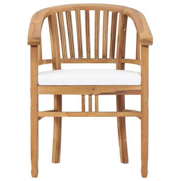 vidaXL 7d&iacute;ln&yacute; zahradn&iacute; j&iacute;deln&iacute; set s podu&scaron;kami masivn&iacute; teakov&eacute; dřevo