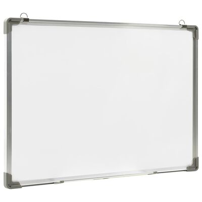 vidaXL Bílá magnetická tabule stíratelná za sucha 90 x 60 cm ocel