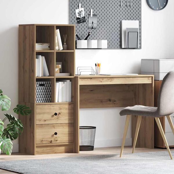 vidaXL Stůl se zásuvkou 2 pcs Artisanový dub