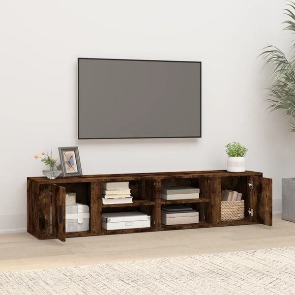 vidaXL TV skříňky 2 ks kouřový dub 80 x 31,5 x 36 cm kompozitní dřevo