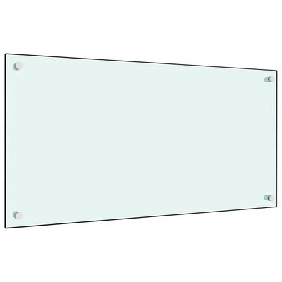 vidaXL Kuchyňský panel bílý 80 x 40 cm tvrzené sklo