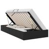 vidaXL Postel s &uacute;ložn&yacute;m prostorem s čelo Čern&yacute; 90 x 190 cm samet