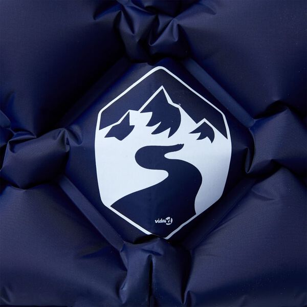 vidaXL Nafukovac&iacute; kempingov&aacute; matrace s pol&scaron;t&aacute;řem 1 osoba tmavě modr&aacute;