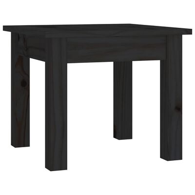 vidaXL Konferenční stolek černý 35 x 35 x 30 cm masivní borové dřevo