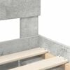 vidaXL Rám postele Betonově šedá 135 x 190 cm Masivní borové dřevo