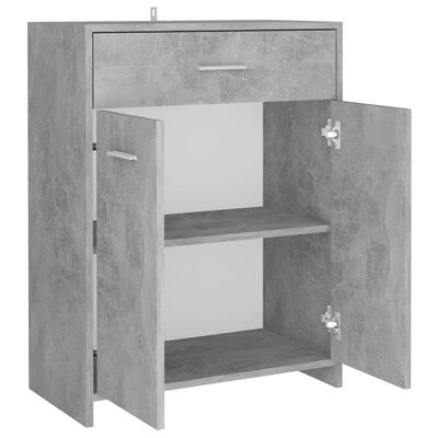 vidaXL Koupelnová skříňka betonově šedá 60 x 33 x 80 cm dřevotříska
