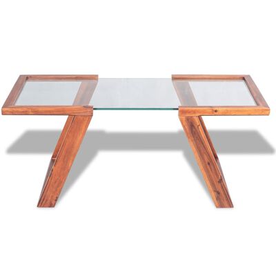 vidaXL Konferenční stolek masivní akáciové dřevo hnědé 100x50x40 cm