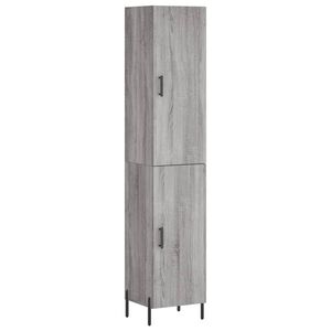 vidaXL Skř&iacute;ň highboard &scaron;ed&aacute; sonoma 34,5 x 34 x 180 cm kompozitn&iacute; dřevo