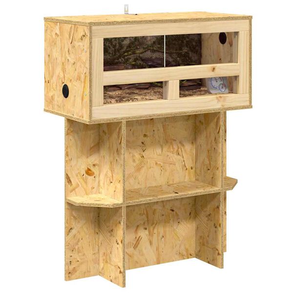 vidaXL Ter&aacute;rium Hněd&aacute; 60 x 30 x 80 cm OSB