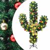 vidaXL V&aacute;nočn&iacute; kaktus se stojanem a LED zelen&yacute; 180 cm PVC