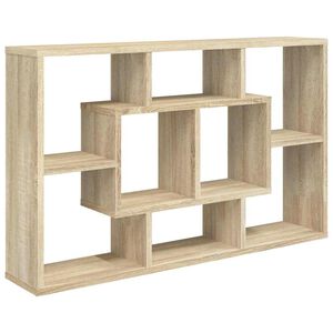 vidaXL N&aacute;stěnn&aacute; police dub sonoma 85x16x52,5 cm kompozitn&iacute; dřevo