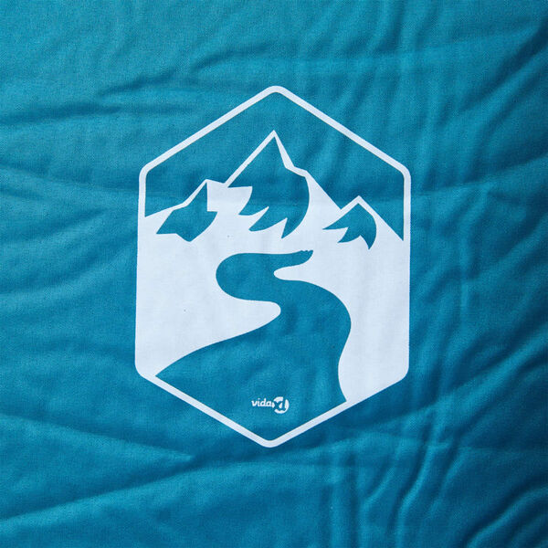 vidaXL Samonafukovací kempingová matrace s polštářem 1 osoba tyrkysová